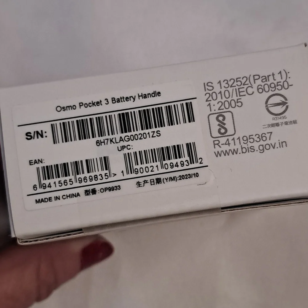 NWT DJI Osmo Pocket 3 Battery Handle, Compatibility: Osmo Pocket 3